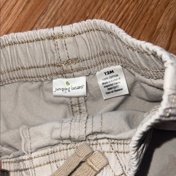 Kids Tan Drawstring Shorts - Picture 3 of 8